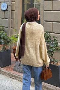 Natural Neckband Long Arm Jumper
