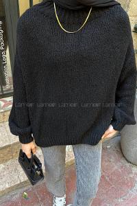 Black Neckband Long Arm Jumper