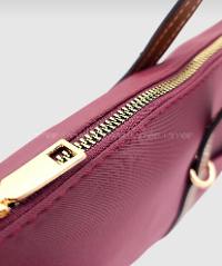 Lamelif Şeritli Shopper Kadın Omuz Çantası Bordo