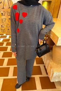 Lamelif Kalpli Triko TakımFüme