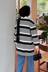 Black Crew Neck Cotton Tunic