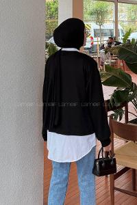 Lamelif İki Parça Tunik Siyah