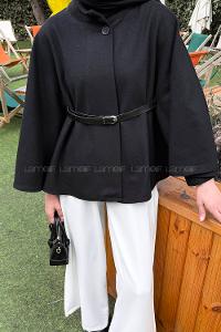 Lamelif Kemerli Panço Siyah