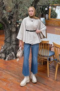 Lamelif Kemerli Panço Taş Rengi