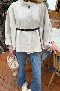 Lamelif Kemerli Panço Taş Rengi