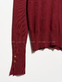 Claret Red Crew Neck Knitwear