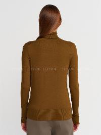 Oil Green Crew Neck Knitwear