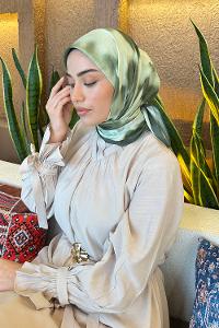 Lamelif Batik Desen Bambu Eşarp Adaçayı