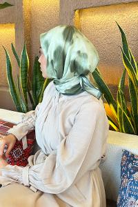 Lamelif Batik Desen Bambu Eşarp Adaçayı