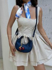 Lamelif Betty Süet Model Charm Hediyeli Kadın El Ve Omuz Çantası