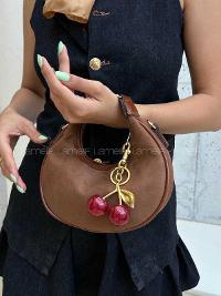 Lamelif Betty Süet Model Charm Hediyeli Kadın El Ve Omuz Çantası