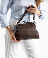 Brown With Suspenders Skin Hand Bag Arm Bag Bag