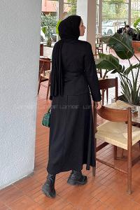 Lamelif Belden Oturtmalı Oysho Takım Siyah