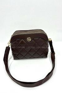 Lamelif Lamelif San Morris Çapraz Askılı Çok Bölmeli Omuz ve Çapraz Kapitone Kadın Çanta