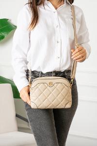 Lamelif Lamelif San Morris Çapraz Askılı Çok Bölmeli Omuz ve Çapraz Kapitone Kadın Çanta