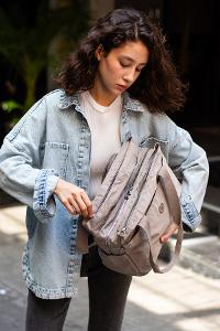 Lamelif San Morris Büyük Boy Kol Çantası