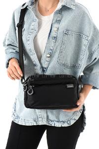 Lamelif San Morris Kadın 3 Gözlü Paraşüt Kumaş Ayarlanabilir Çapraz Askılı Çanta