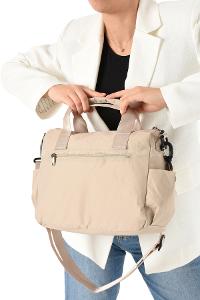 Lamelif San Morris Kadın 4 Bölmeli Krinkıl Kumaş Ayarlanabilir Çapraz Askılı El Ve Omuz Çantası