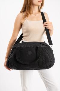 Lamelif San Morris Unisex Büyük Boy Krinkıl Kumaş Çapraz Askılı Spor ve Seyahat Çantası