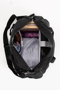 Lamelif San Morris Unisex Büyük Boy Krinkıl Kumaş Çapraz Askılı Spor ve Seyahat Çantası