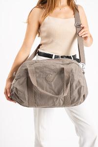 Lamelif San Morris Unisex Büyük Boy Krinkıl Kumaş Çapraz Askılı Spor ve Seyahat Çantası