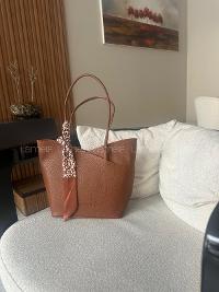 Fular Detaylı Yavrulu El   ve Omuz Çantası