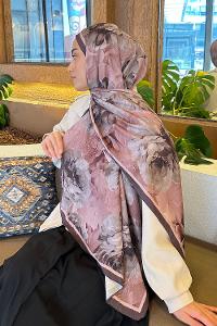 Powder Cotton Fabric Striped Printed Shawl