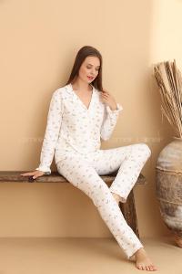 Lamelif Waffle Kumaş Pijama Takımı Kadın