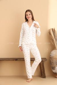 Lamelif Waffle Kumaş Pijama Takımı Kadın