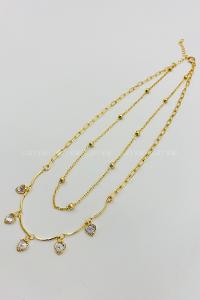Gold Gold Straight Necklace