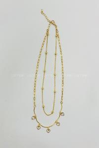 Gold Gold Straight Necklace