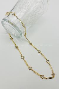 Gold Gold Straight Necklace