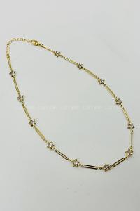 Gold Gold Straight Necklace