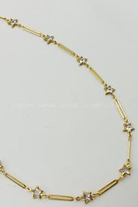 Gold Gold Straight Necklace