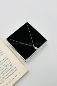 Silver Gold Straight Necklace