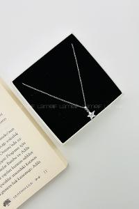 Silver Gold Straight Necklace