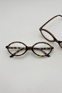 Lamelif Alyy Leopar Çerçeve Şeffaf Gözlük