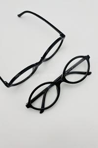 Lamelif Alyy Siyah Çerçeve Şeffaf Gözlük