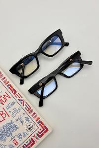 Lamelif Belis Siyah Çerçeve Şeffaf Gözlük