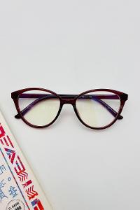 Lamelif Buny Bordo Çerçeve Şeffaf İmaj Gözlük