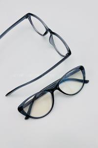 Lamelif Cat Eyes Füme Çerçeve Şeffaf Gözlük