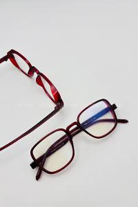 Lamelif Dore Bordo Çerçeve Şeffaf Güneş Gözlüğü