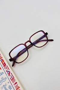 Lamelif Dore Bordo Çerçeve Şeffaf Güneş Gözlüğü