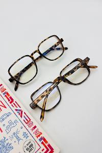 Lamelif Dore Leopar Çerçeve Şeffaf Güneş Gözlüğü