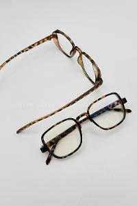 Lamelif Dore Leopar Çerçeve Şeffaf Güneş Gözlüğü