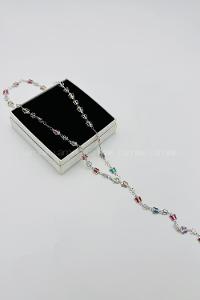 Lamelif Gümüş Çokrenkli Kelebek Y Kolye