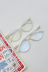 Lamelif Kedy Beyaz Çerçeve Şeffaf Gözlük