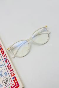 Lamelif Kedy Beyaz Çerçeve Şeffaf Gözlük