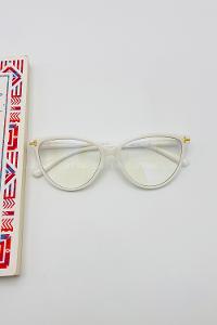 Lamelif Kedy Beyaz Çerçeve Şeffaf Gözlük