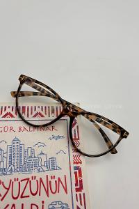 Lamelif Kedy Leopar Çerçeve Şeffaf Gözlük